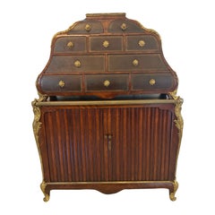 Superb Quality Antique French Kingwood and Ormolu Mounted Cartonnier Cabinet