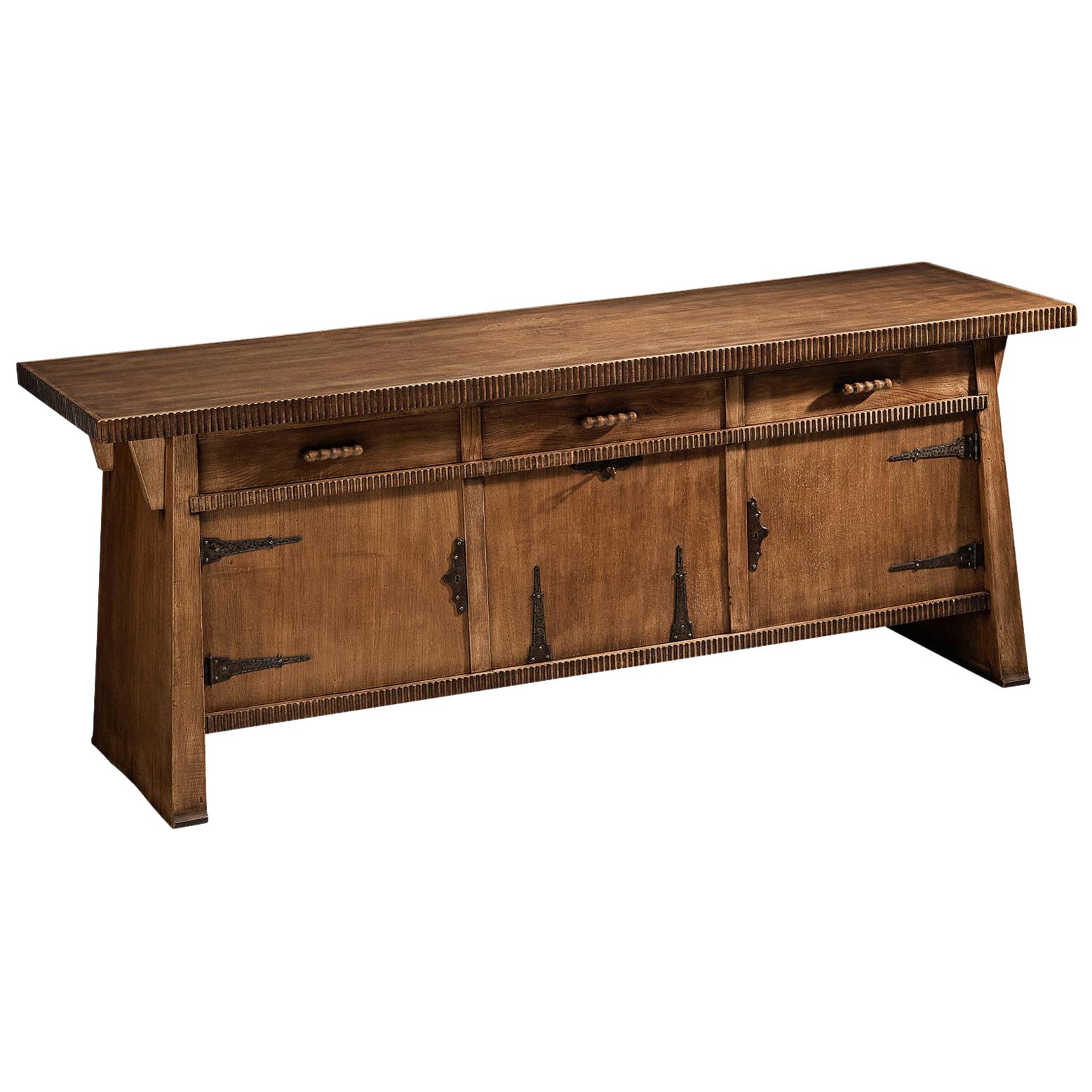 Ernesto Valabrega Sideboard aus Eichenholz