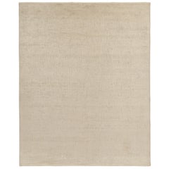 Rug & Kilim's Contemporary Rug in Beige and Off-White, Reversible (tapis contemporain en beige et blanc cassé)