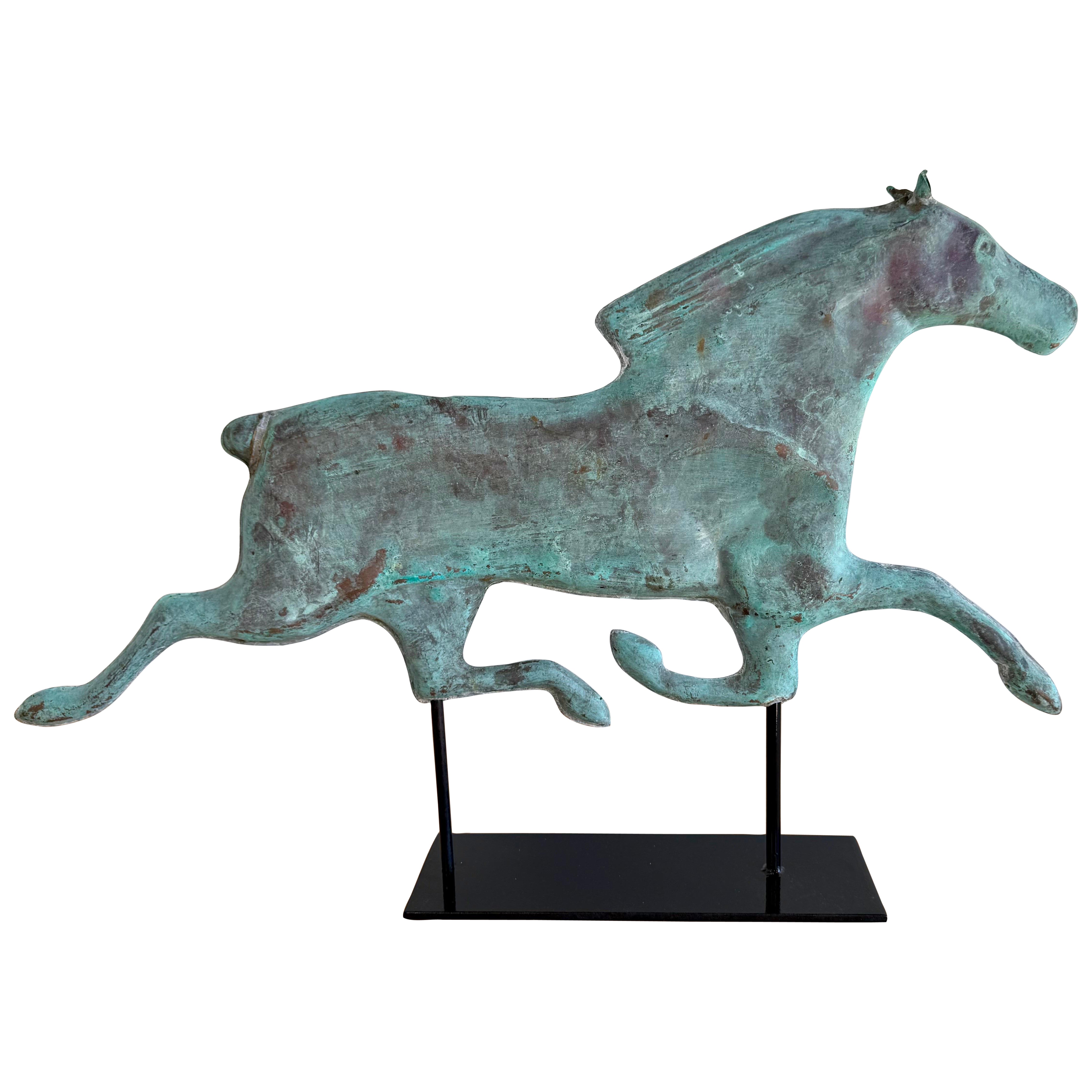 Vintage Copper Horse Weathervane