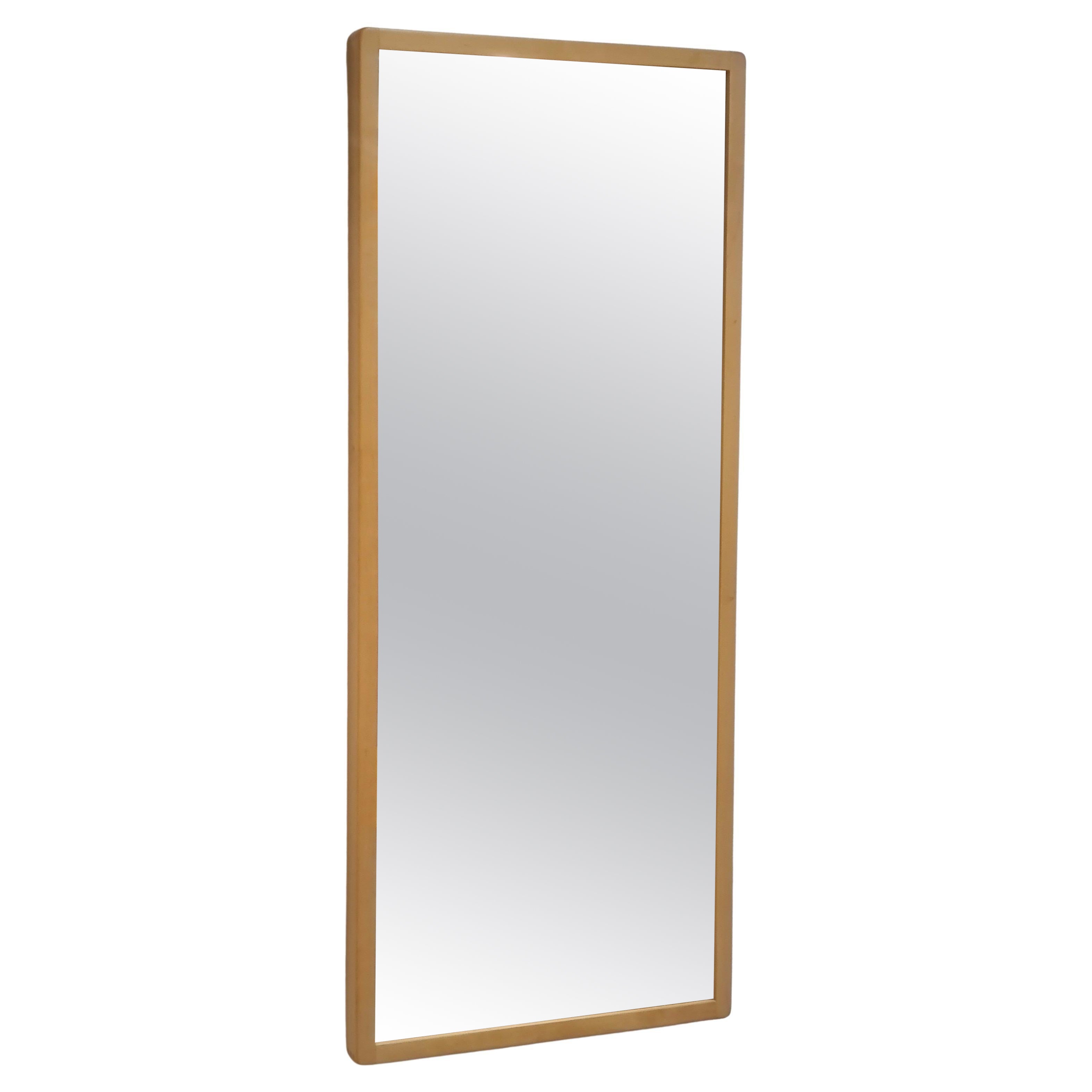 Minimalist Alvar Aalto Large Mirror in Birch, Artek 1960s