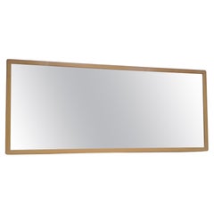 Minimalist Alvar Aalto Large Mirror in Light Birch, Artek 1960s