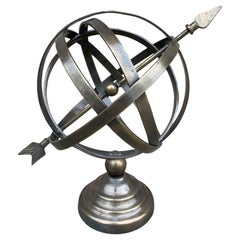 Vintage French Country Brass Garden Armillary Sundial