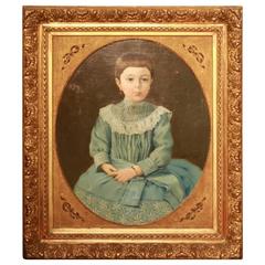 Early 19th Century New England Portrait Signed Roy Ulysso