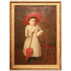 Early 19th Century American Folk Art Portrait from New England