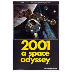 '2001: A Space Odyssey' Original Vintage Movie Poster, British, 1968
