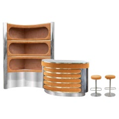 Vintage Dry Bar attr. to Willy Rizzo, Italia, 1970s