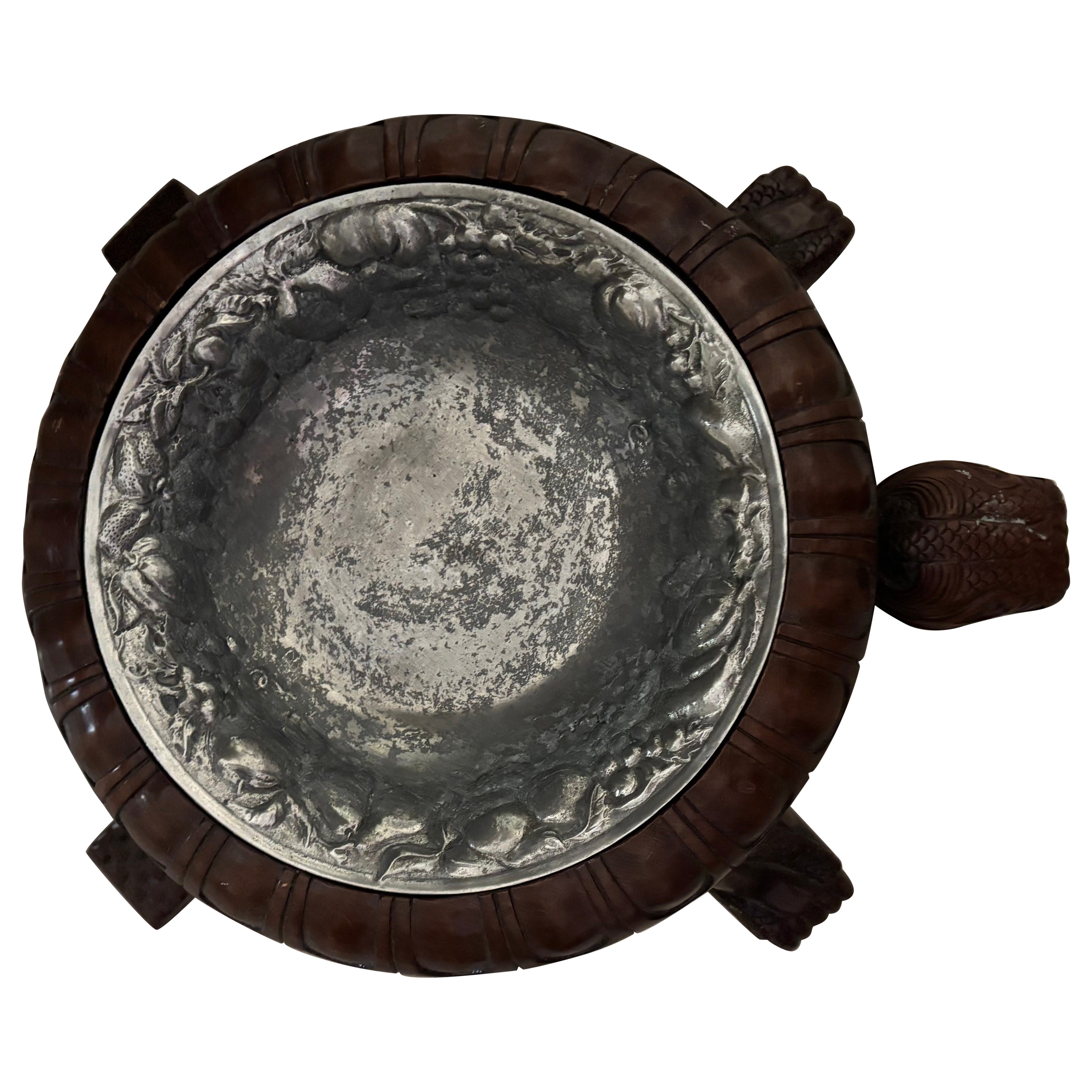 Turtle carved bowl