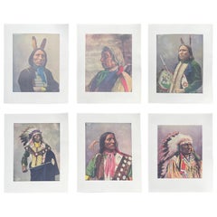 Retratos de indios americanos, Impresiones de alta calidad, Total de 6