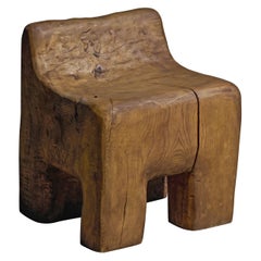 Sculptural Brutalist Hand-Carved Chair by Roam Antics, France, 2024