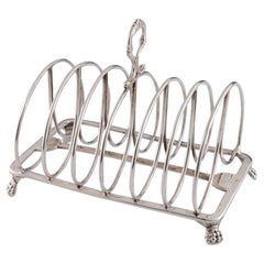 Antique Regency Sterling Silver Toast Rack London 1818