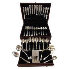 Troubadour by Frank Whiting Sterling Silver Flatware Service Set 65 Pcs "D" Mono