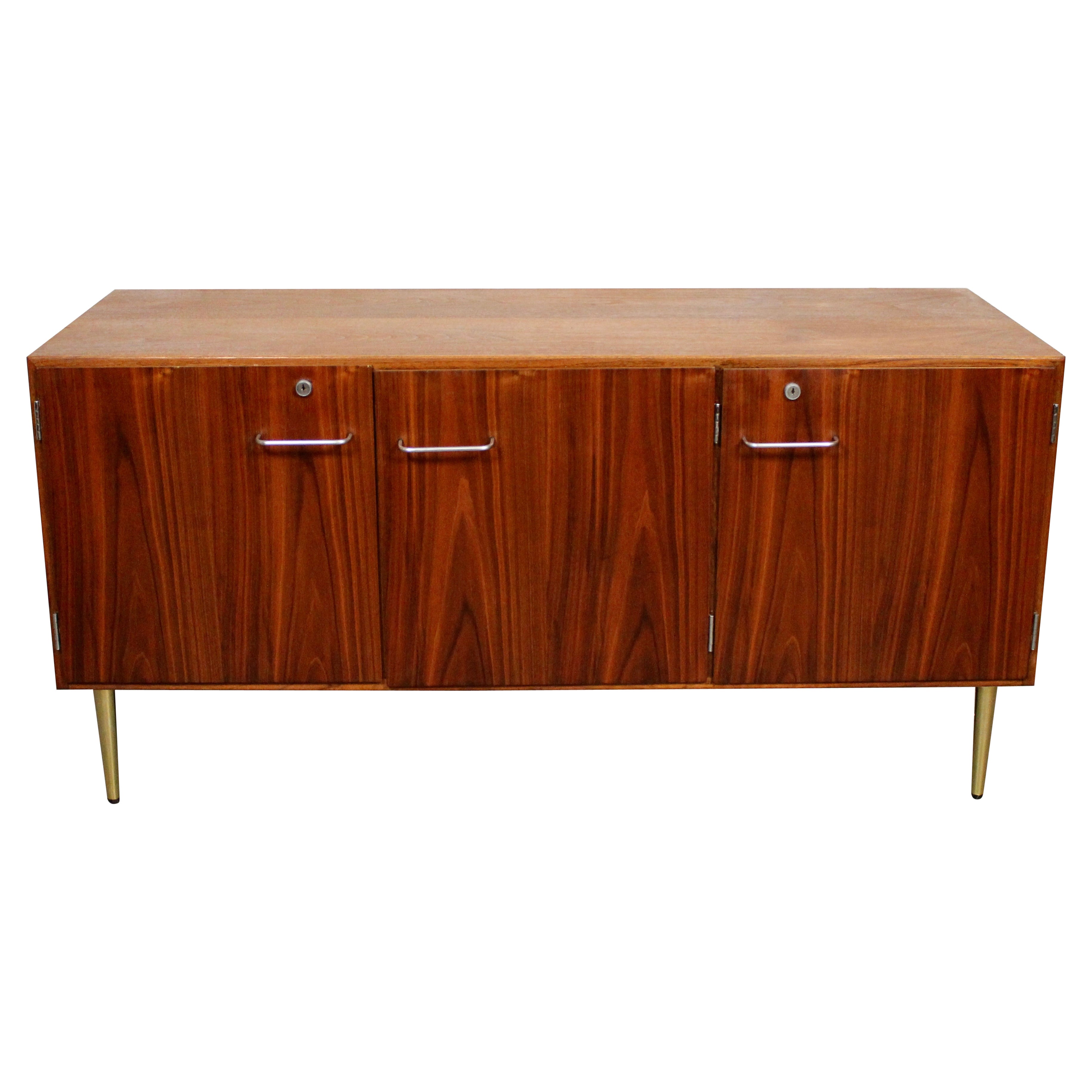Mid-Century Jens Risom Walnut Credenza for IBM For Sale