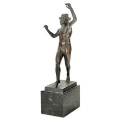 Deutsche Gießerei Neoklassizistische Grand Tour Bronze des neapolitanischen tanzenden Faun