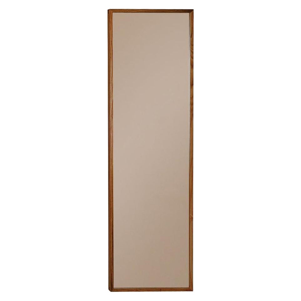 Miroir en bronze encadré de bois - Long - EDGE
