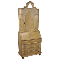 escritorio veneciano Trumeau de madera lacada y pintada del siglo XX, años 50
