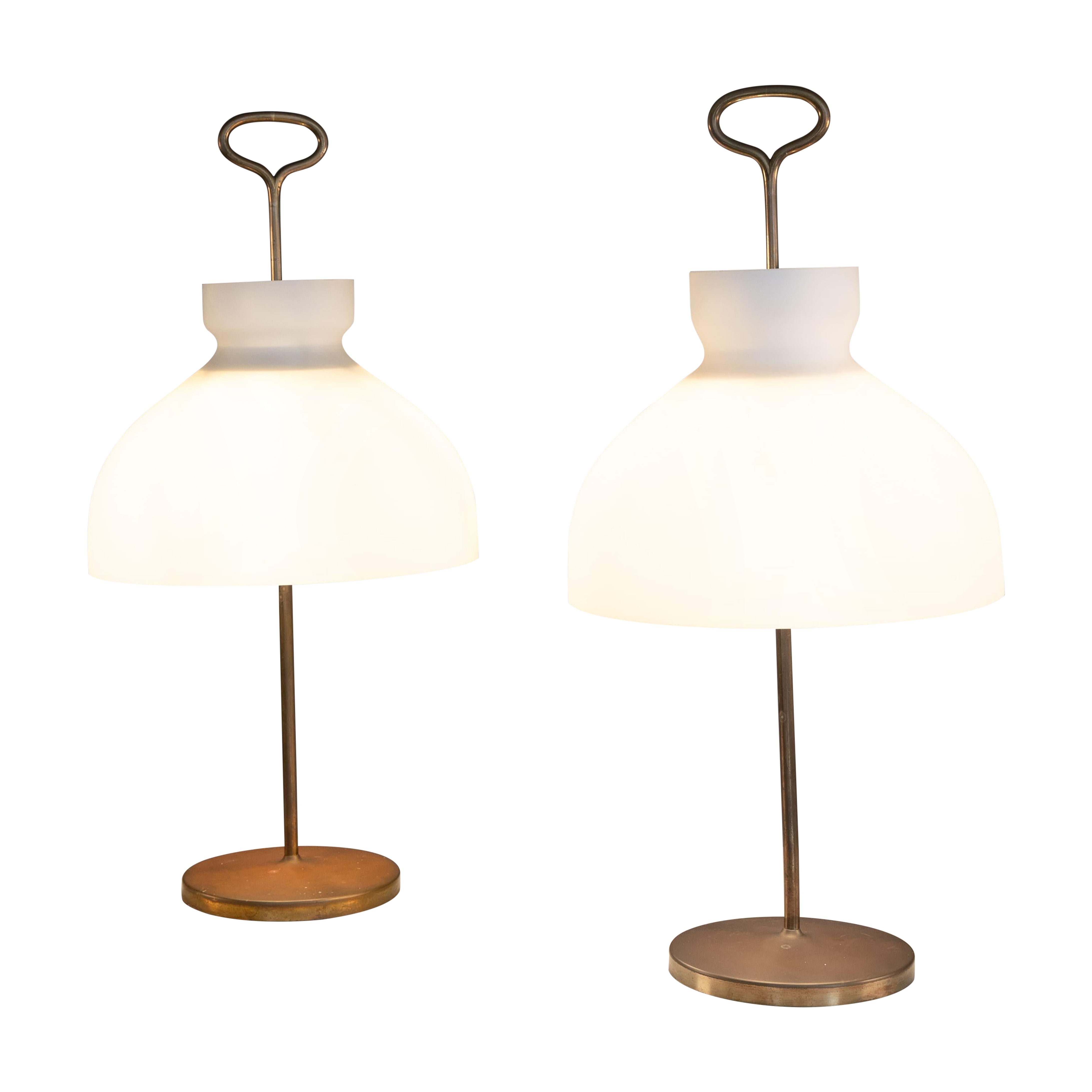 Pair of Arenzano table lamps, Ignazio Gardella, Azucena, 1965