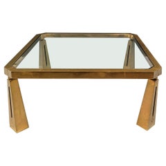 Bronze coffee table by Peter Ghyczy, 1970s