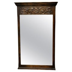 Miroir mural gothique victorien en Oak sculpté  Une pièce idéale pour le hall