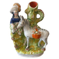 Antique Victorian Staffordshire Flatback Figure