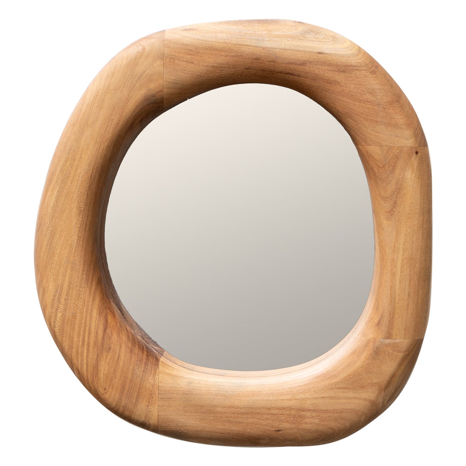 Specchio da parete in legno duro Jeu Des Left Eye di Marco Calhau in vendita