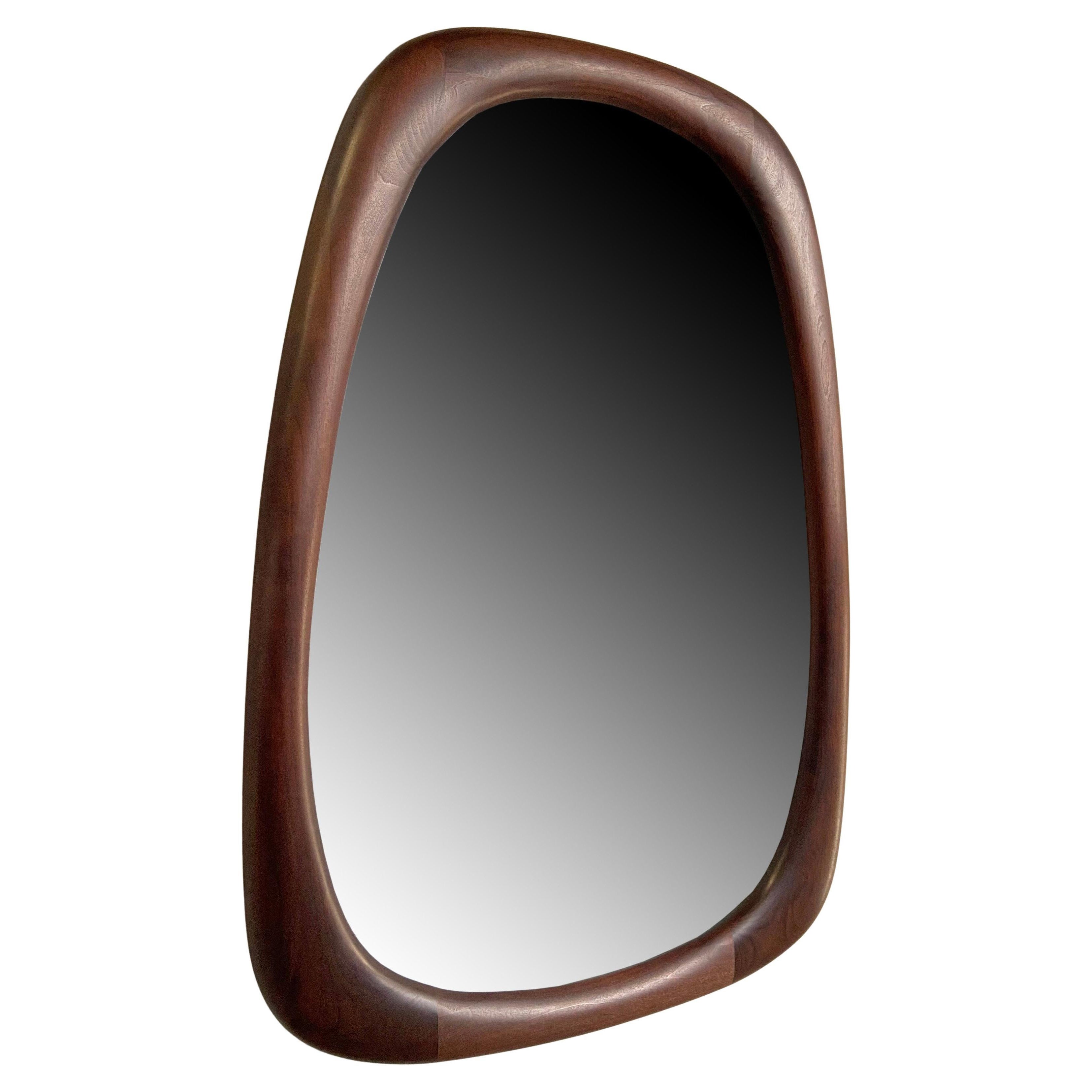 Stunning Mid-Century American Modern Craft Mirror by Dean Santner For Sale