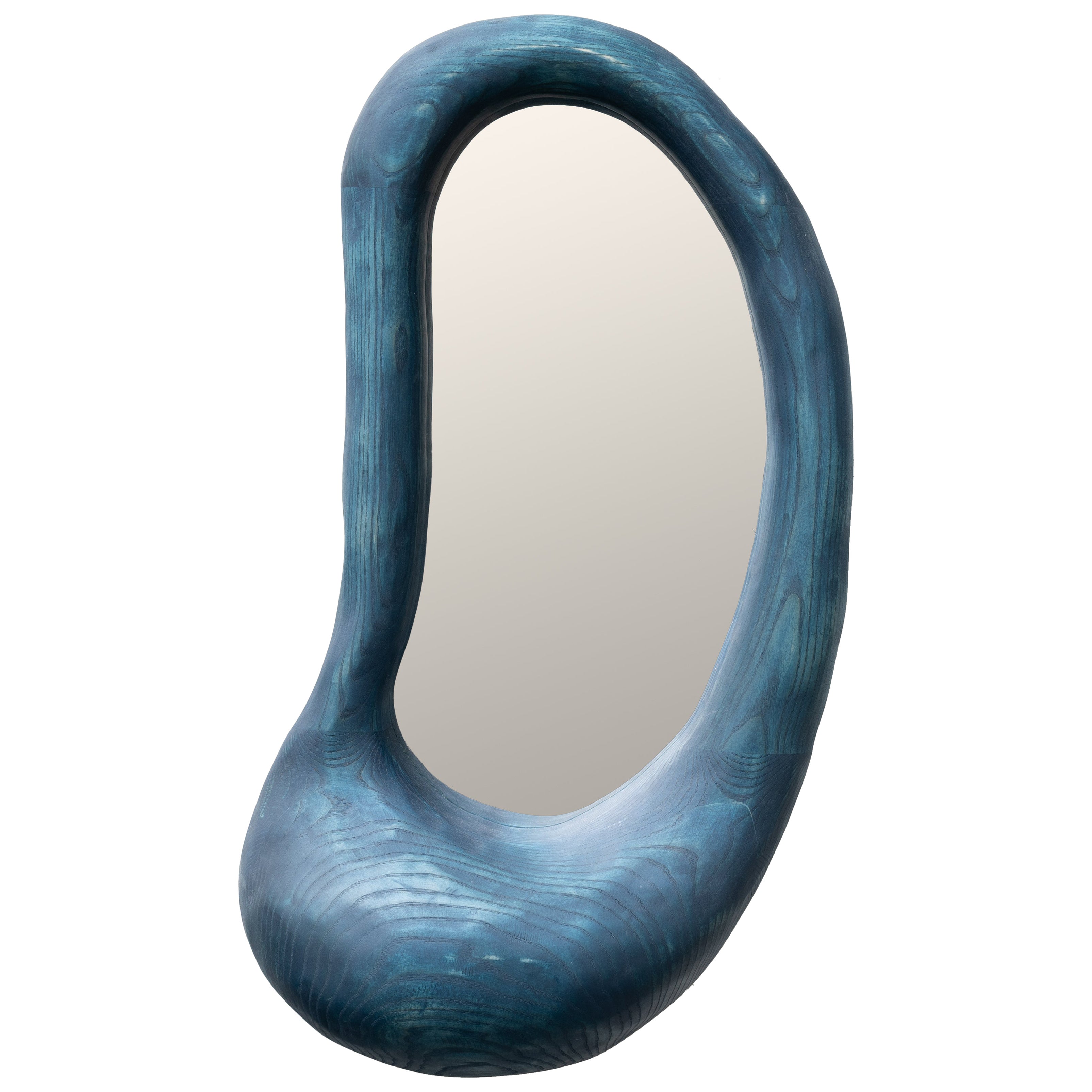 Specchio da parete in legno duro Jeu Des Right Eye di Marco Calhau
