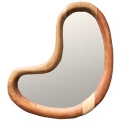 Jeu Des Nose Timber Hardwood Wall Mirror by Marco Calhau