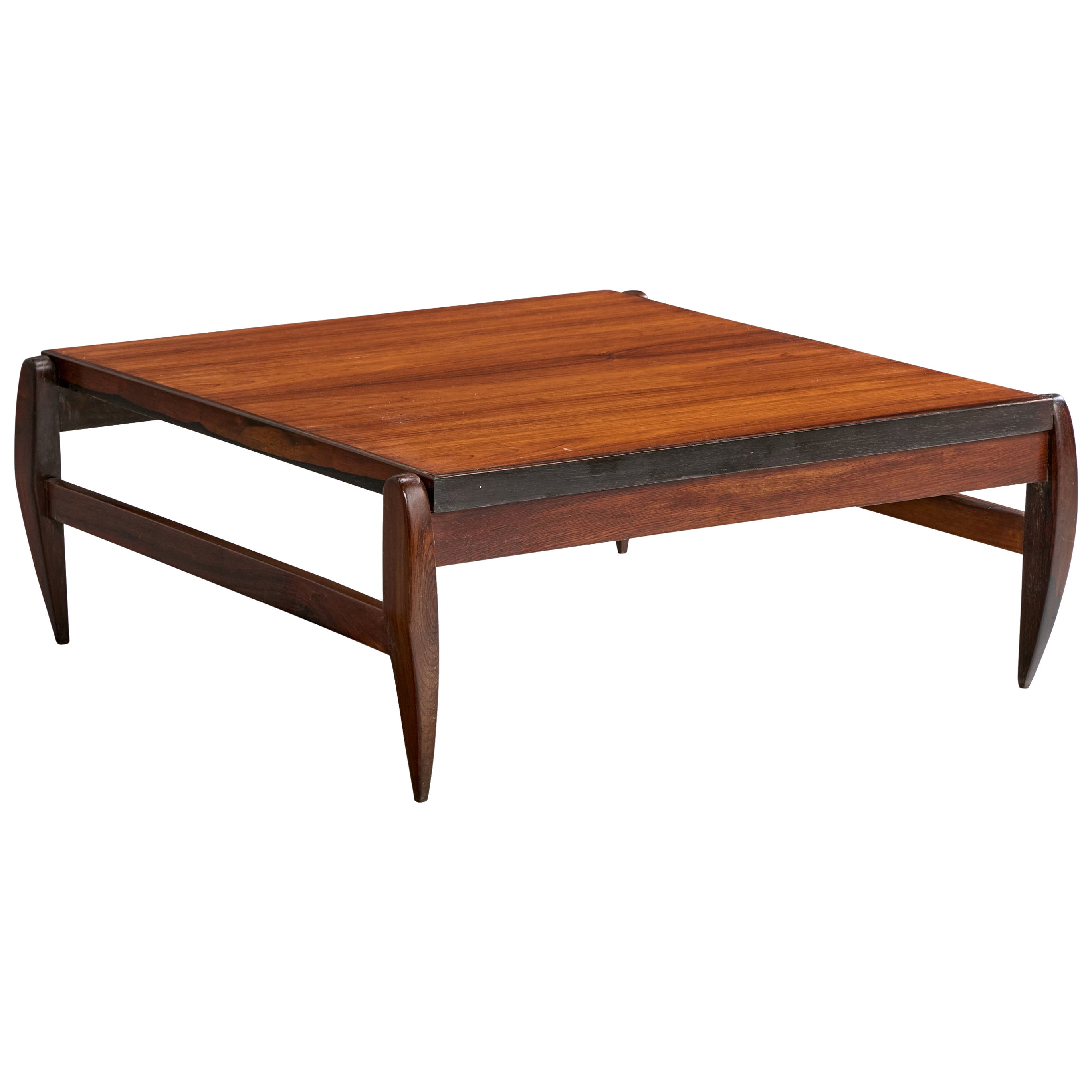 Brasilianischer Designer, Couchtisch, Holz, Brasilien, 1950er Jahre