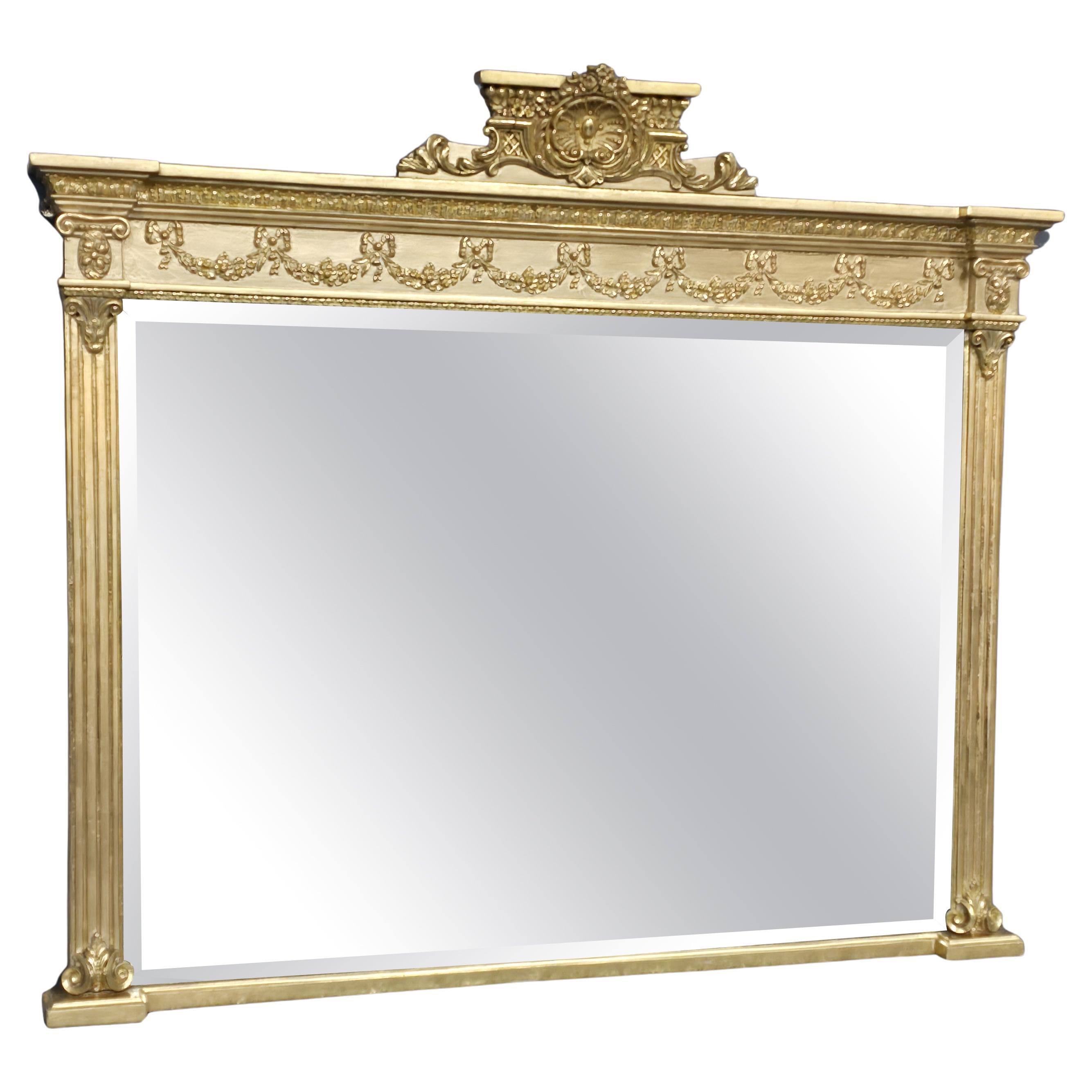 Victorian Gilt Overmantle Mirror