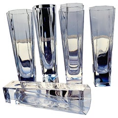 Set of 6 Octagonal `970s Italian Aperitivo Glasses