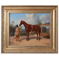 Equestrian Oil on Canvas