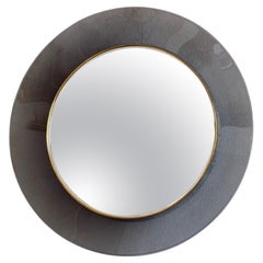 1960s Max Ingrand for Fontana Arte Grey Glass Mirror