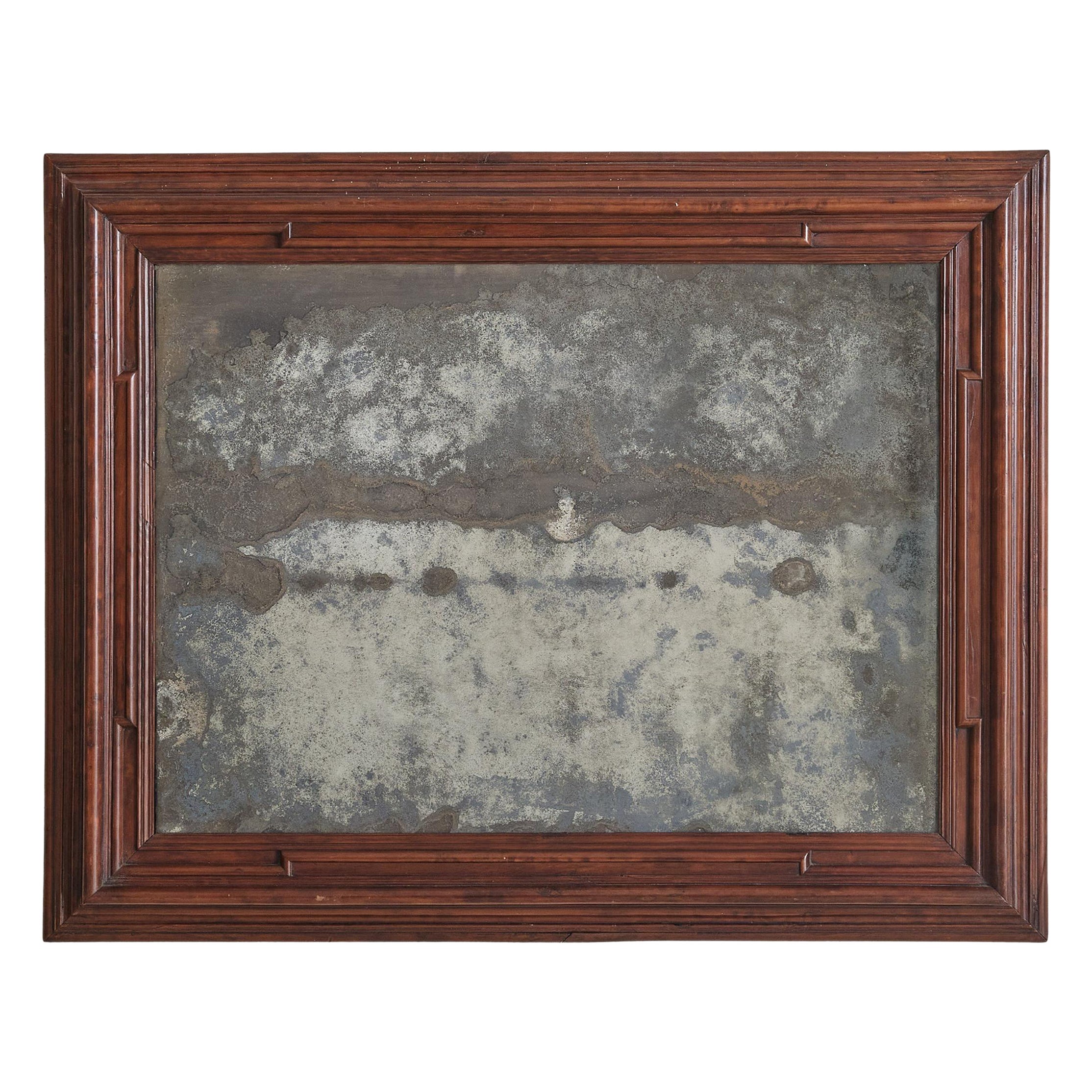 Italian Rectangular Wood Wall Mirror, Early 19th Century