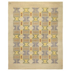 "Soldis" (Sun Haze) Vintage Swedish Flat-Weave Rug by Judith Johansson