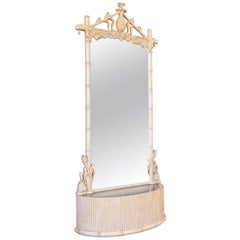 Mid-20th Century Regency Gampel-Stoll Pineapple Floor-Length Mirror Planter