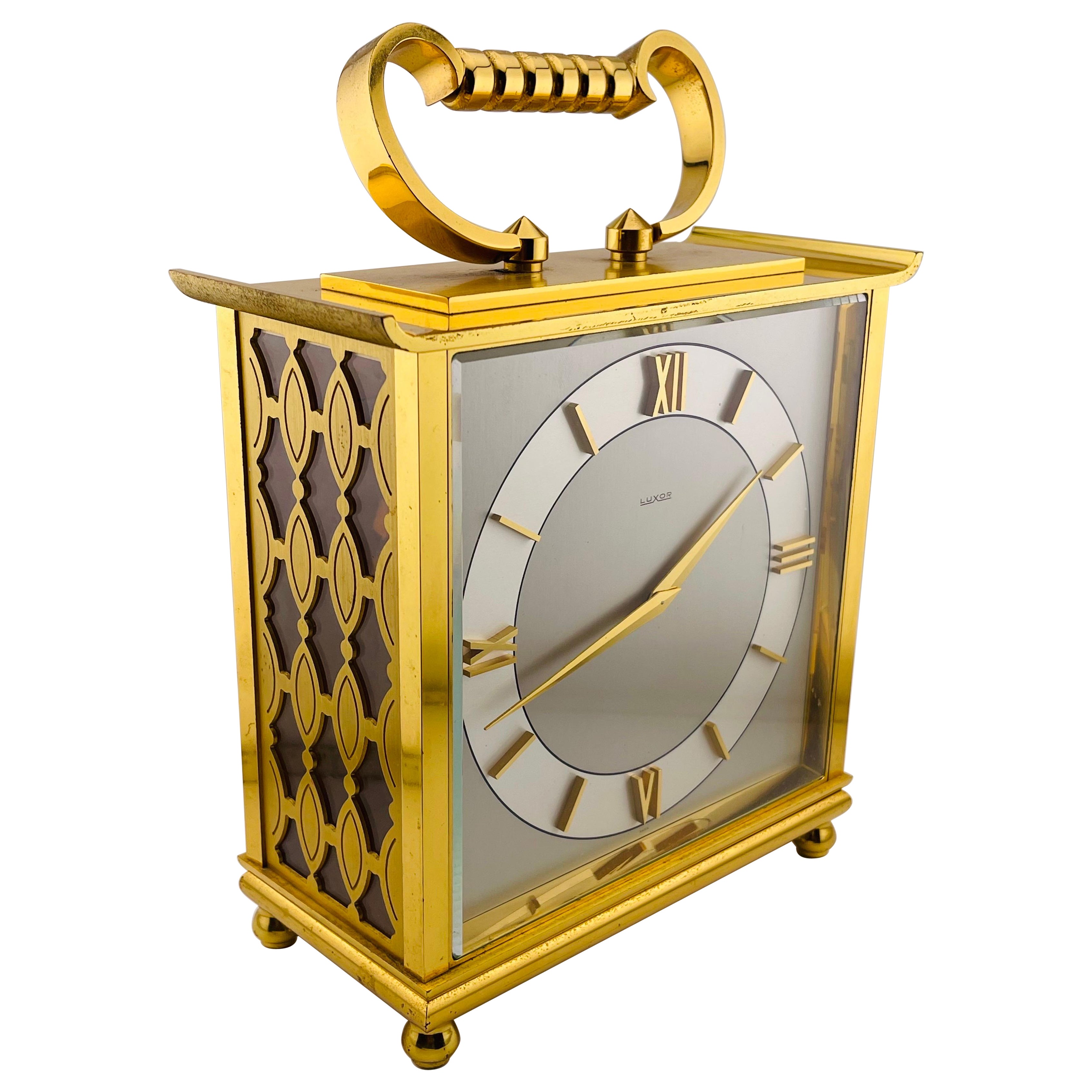 20C Le COUTURE LUXOR BRASS CLOCK