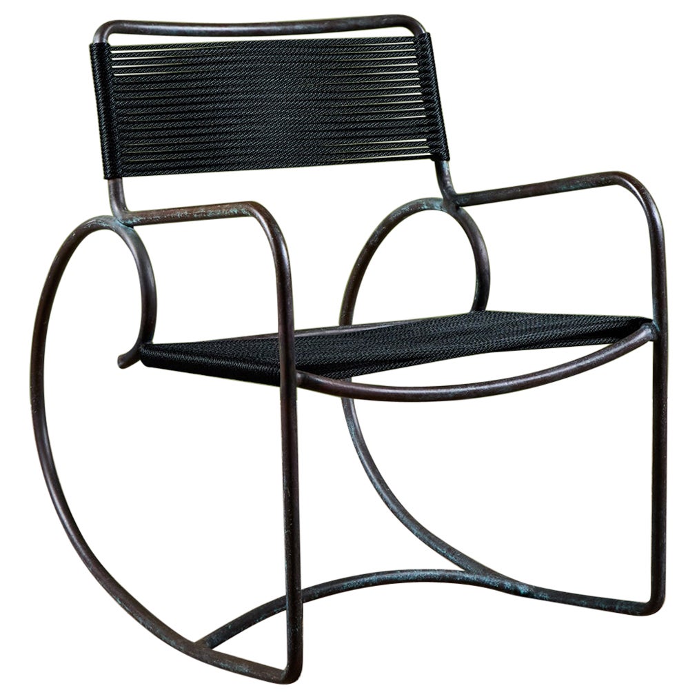 Walter Lamb for Brown Jordan Bronze Patio Rocking Chair