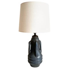 Lampada da tavolo in ceramica Art Nouveau svedese, Karl Robert Svensson per Höganäs, 1900