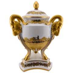 Raro vaso Rosenthal d'epoca con coperchio, isorismo Capricorno