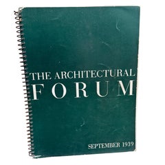 The Architectural Forum September 1939 Magazine Time Inc