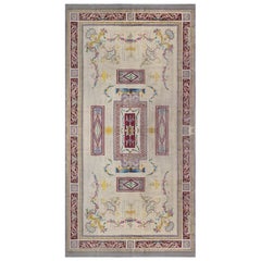 Vintage Spanish Savonnerie Botanic Handmade Rug Doris Leslie Blau