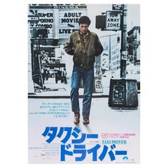 Taxi Driver" Póster original de época, japonés, 1976