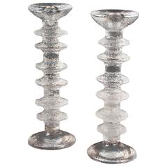 Pair of Candlesticks by Timo Sarpaneva, Iittala, Finland, 1980s