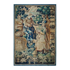 Tappeto antico ad arazzo europeo 5'9" x 8'5"