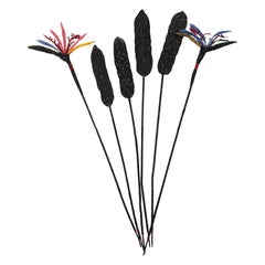 Hand Beaded Bird of Paradise Stems, France