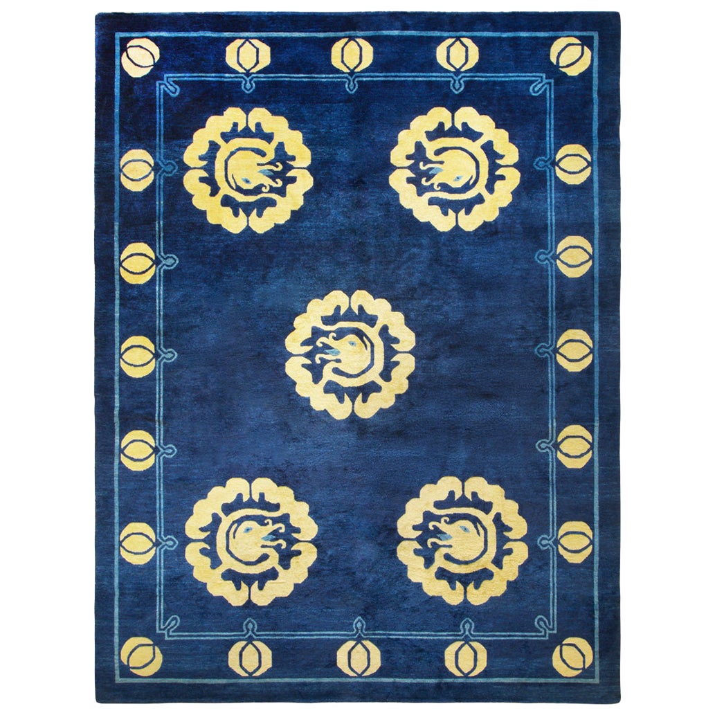 Chinese Peking Rug 9' x 11' 9" For Sale