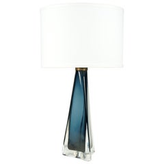 Blue Orrefors Lamp, Orrefors, Sweden, 1960