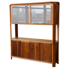 Oak China Hutch by Lou Hodges for Generation 80