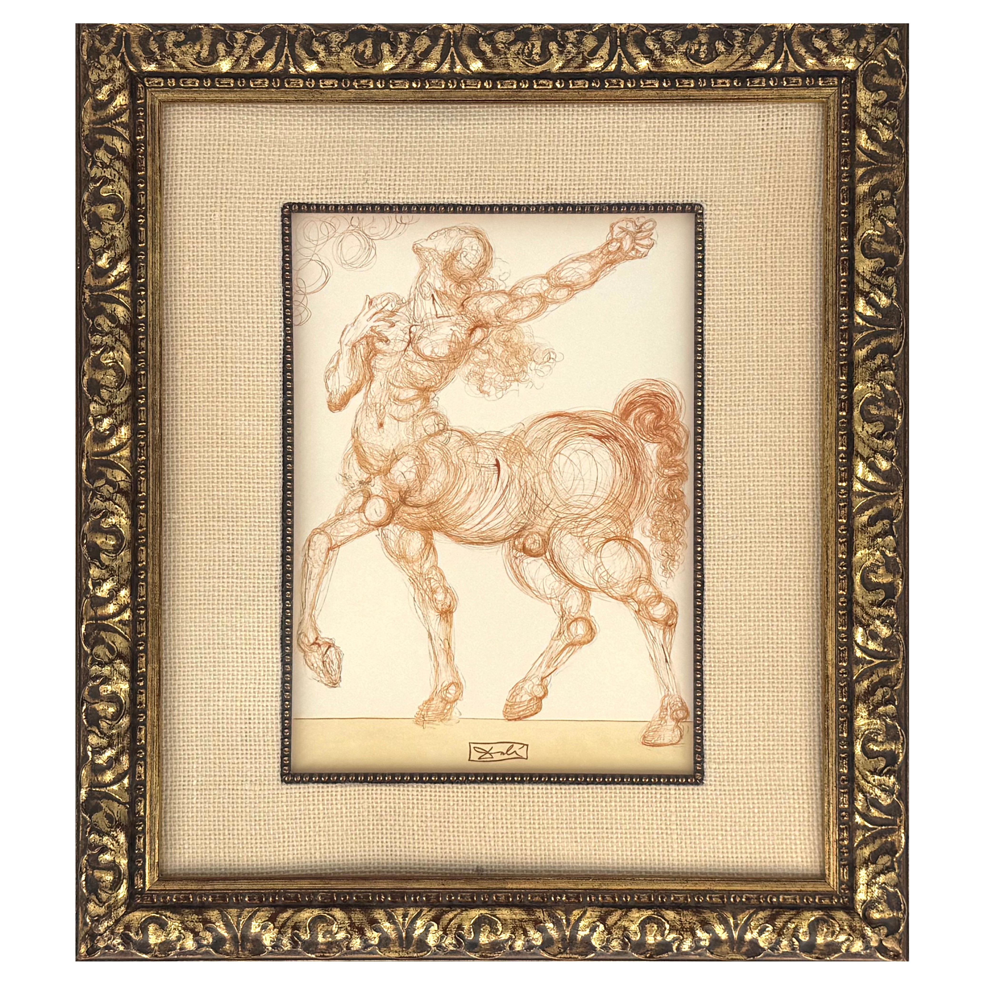 Die Hölle: Canto 25 Wood Engraving (The Divine Comedy) von Salvador Dalí